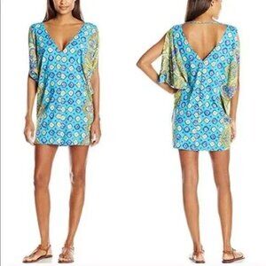 🩱🩱Trina Turk  Swimsuit Cover Up Tunic Caftan Dress M